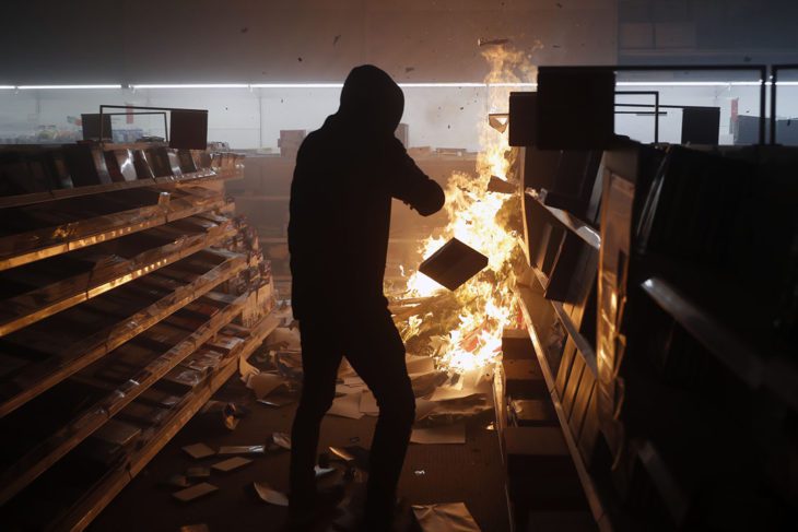 Los disturbios de la extrema izquierda en Etsados Unidos