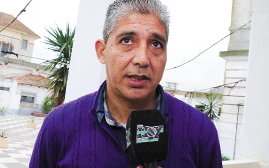 Fabián Giannotta, ex líder de la barra brava de Estudiantes, fue elegido como secretario general del Sindicato de Trabajadores de la Vía Pública (imagen Infobae)