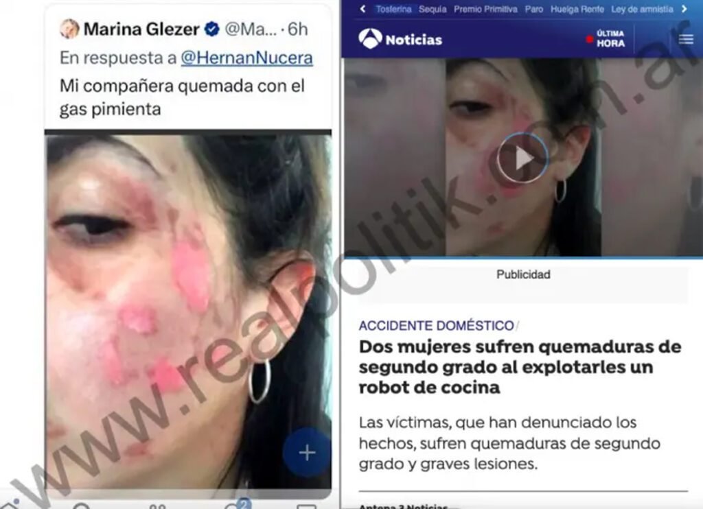 Actriz publicó fake sobre la represión: Trabajó para Alberto Fernández y cobró subsidios con Telerman
